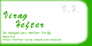 virag hefter business card